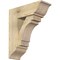 Ekena Millwork Merced Traditional Rough Sawn Bracket w/ Offset Brace, Douglas Fir, 8"W x 22"D x 26"H BKT0806X22X26MRC01RDF - alternate 1